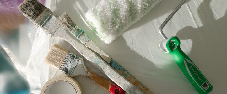 pinsel rolle renovierung farbe